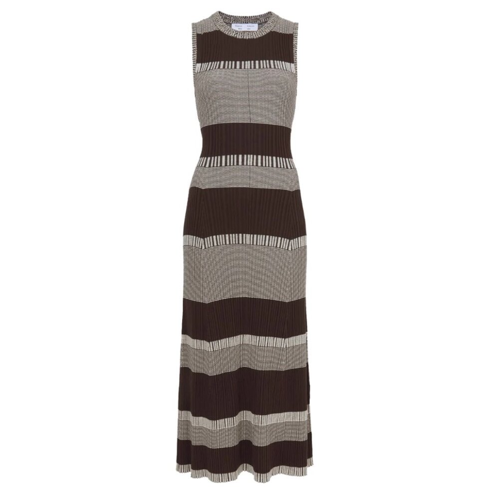 NWOT Proenza Schouler Midi Stripe Sleeveless Knit Dress Small - Picture 3 of 3